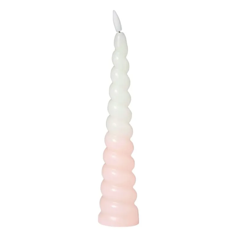LED dinerkaars swirl - roze - ø5x20 cm