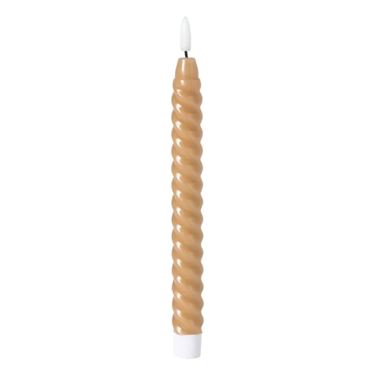 LED dinerkaars twist smal - bruin - ø2.5x24.5 cm