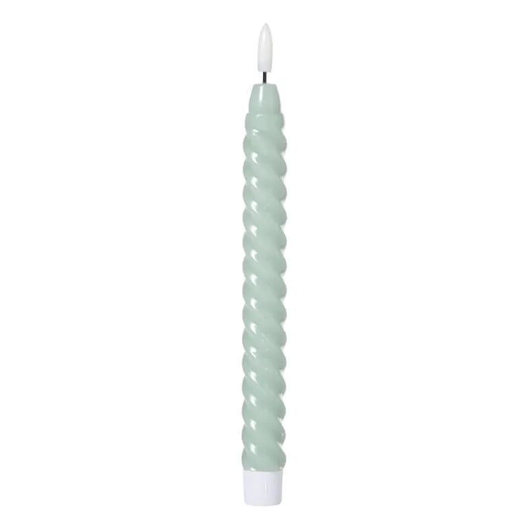 LED dinerkaars twist smal - groen - ø2.5x24.5 cm