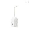 LED kersthuisje wit - 7.5x4.5x4.5 cm - diverse varianten