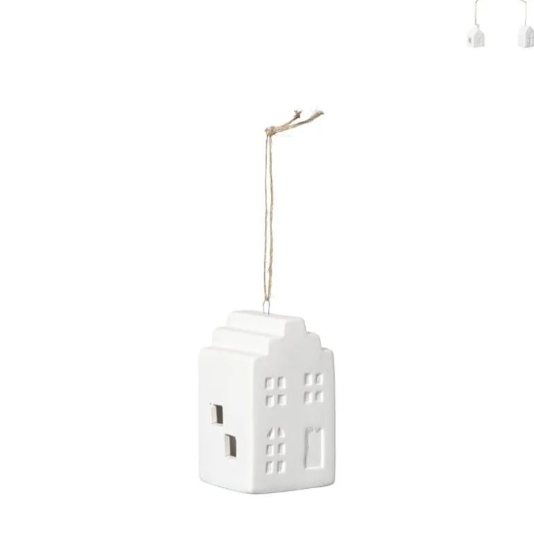LED kersthuisje wit - 7.5x4.5x4.5 cm - diverse varianten