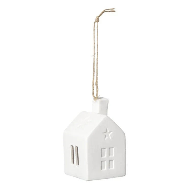 LED kersthuisje wit - 7.5x4.5x4.5 cm - diverse varianten