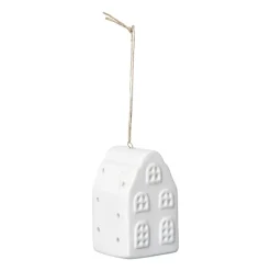 LED kersthuisje wit - 7.5x4.5x4.5 cm - diverse varianten