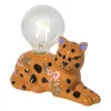 LED lamp tijger - multikleur - 12.5x18.5x9 cm