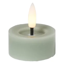 LED waxinelichten - groen - set van 2