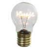 Ledlampje kusje - oranje - ø7x12 cm