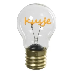 Ledlampje kusje - oranje - ø7x12 cm