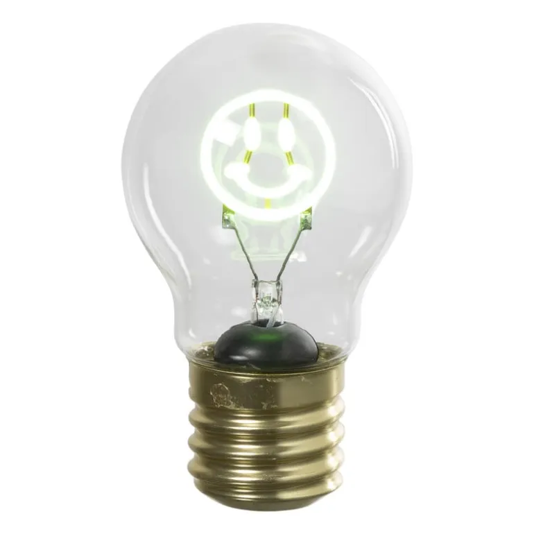 Ledlampje smiley - groen - ø7x12 cm