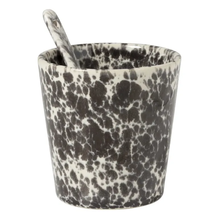 Lepel Roots - zwart/wit - 12.7 cm