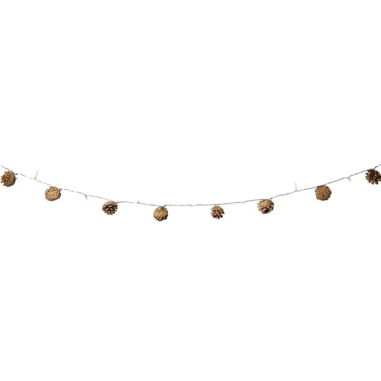 Lichtslinger dennenappels - bruin - 165 cm