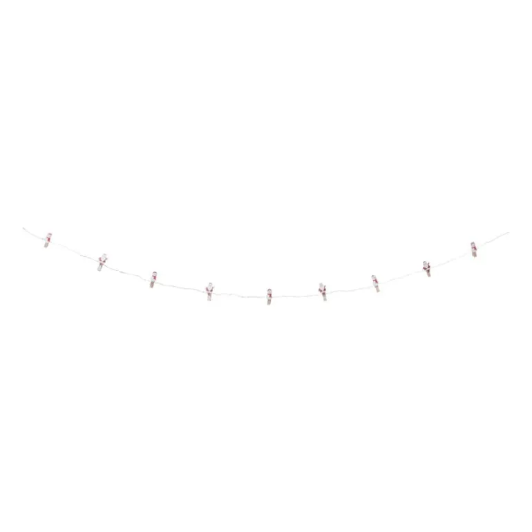 Lichtslinger met knijpers kerst - 30 cm - diverse varianten