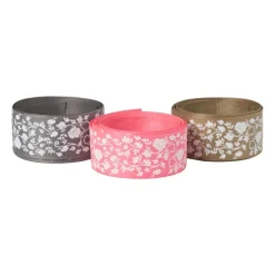 Lint stof bloemen - set van 3 - 100 cm