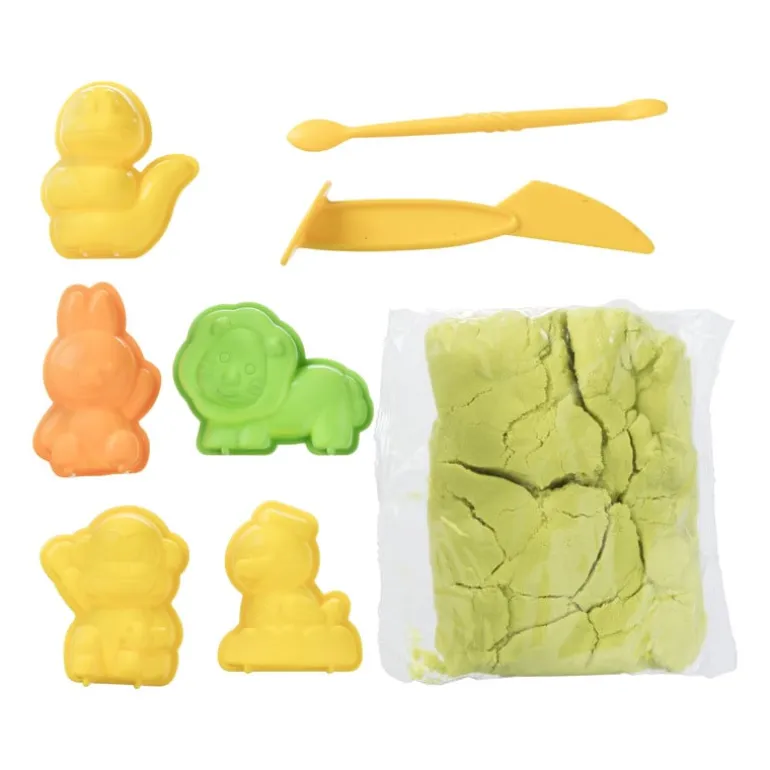 Magnetisch zand - met vormpjes - diverse kleuren