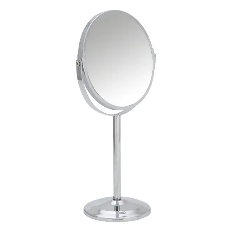 Make-up spiegel - chroom - ø16 x 36 cm