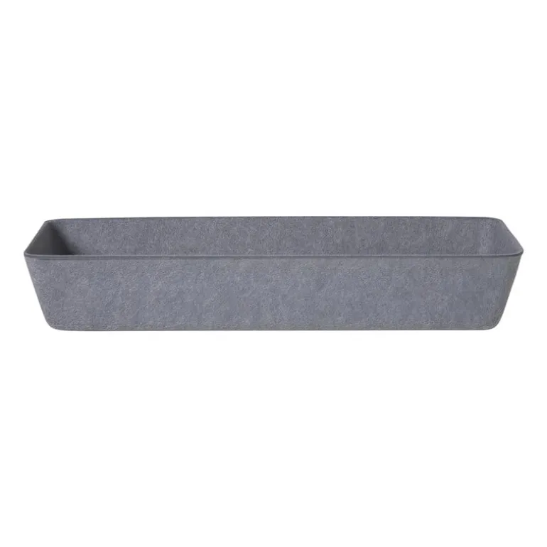 Mand vilt langwerpig - grijs - 6x36x14 cm