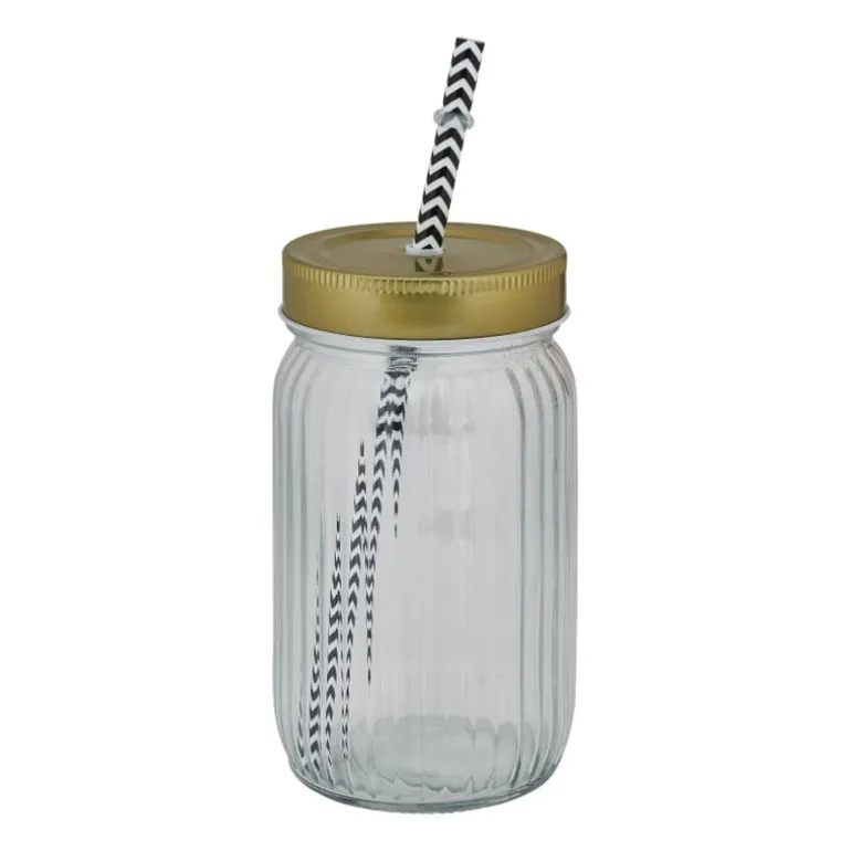 Mason jar goud - 450 ml