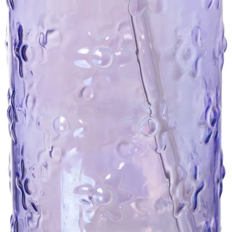 Mason jar iriserend - paars - ø7.5x14 cm