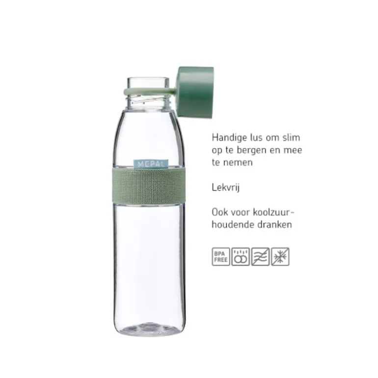 Mepal waterfles groot - lichtgroen - 700 ml