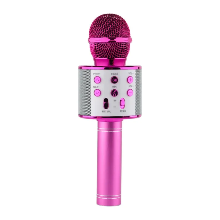 Microfoon karaoke - diverse kleuren - ø7x22.5 cm