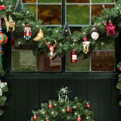Mini kerstbal - rood - set van 24