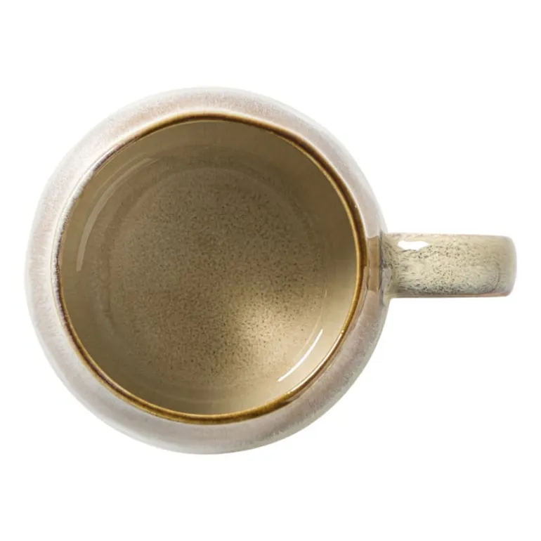 Mok bol reactive glaze - bruin - 480 ml
