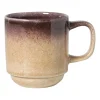 Mok Olivia - bordeauxrood/beige - 270 ml