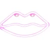 Neon LED lamp lippen - roze - 15x28x2 cm