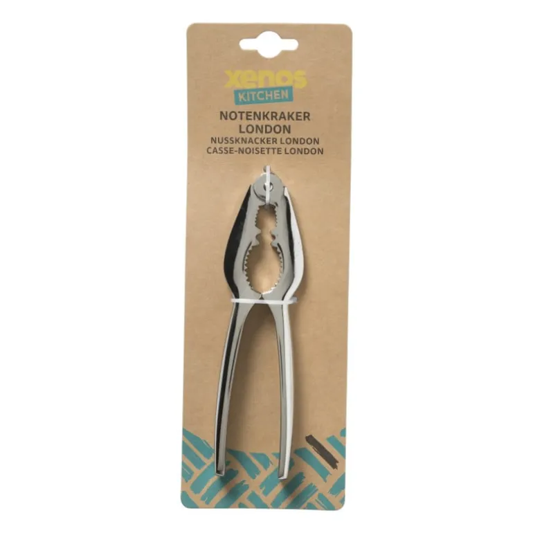 Notenkraker London - zilverkleurig - 16.5 cm