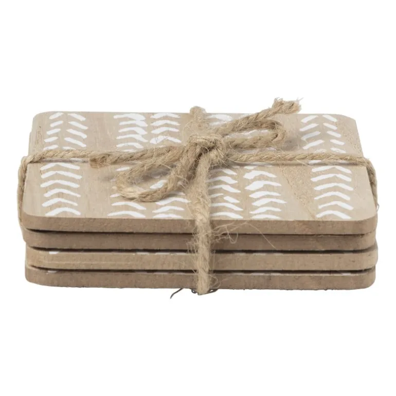 Onderzetter hout - set van 4