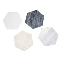 Onderzetters marmer - set van 4