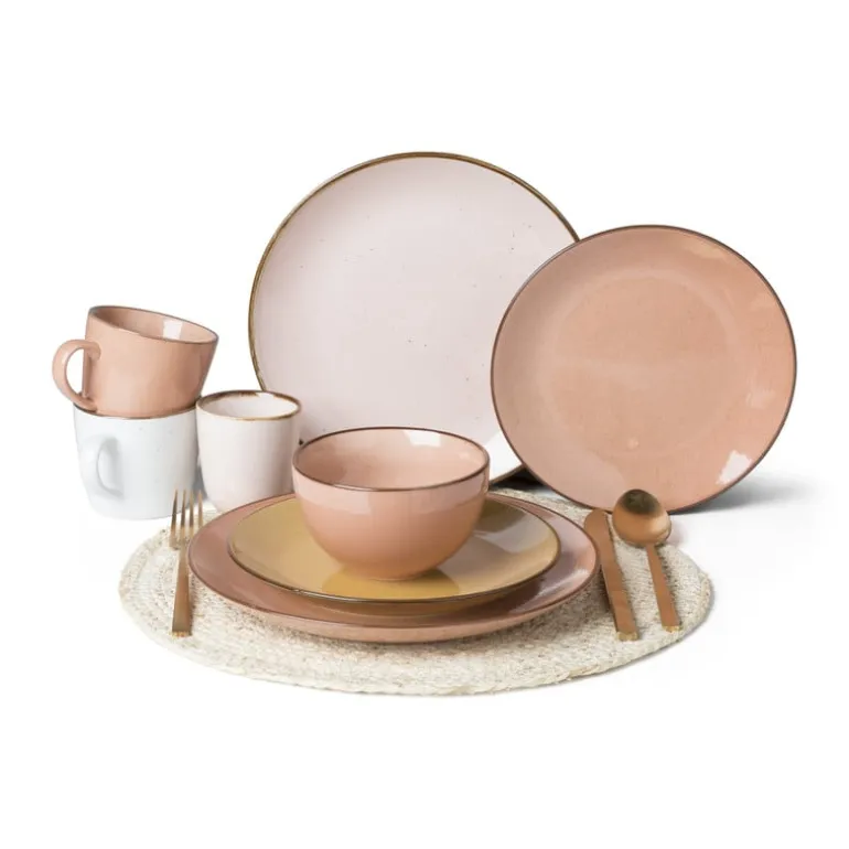 Ontbijtbord Emma - terra roze - ⌀21 cm