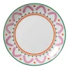 Ontbijtbord holly jolly - roze - ø20.6x2.5 cm