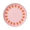 Ontbijtbord jolie - roze - ø21x2.1 cm