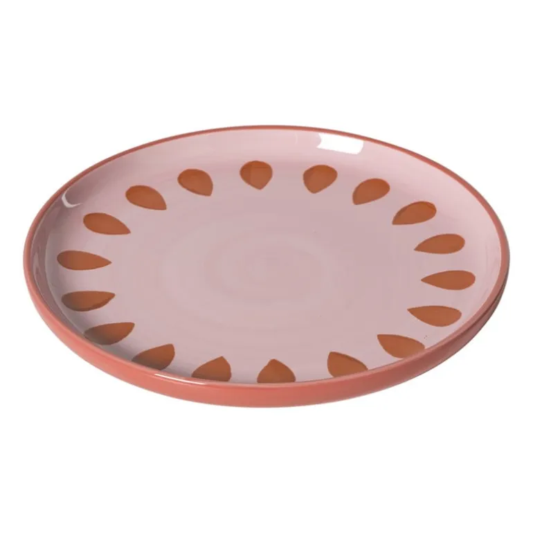 Ontbijtbord jolie - roze - ø21x2.1 cm
