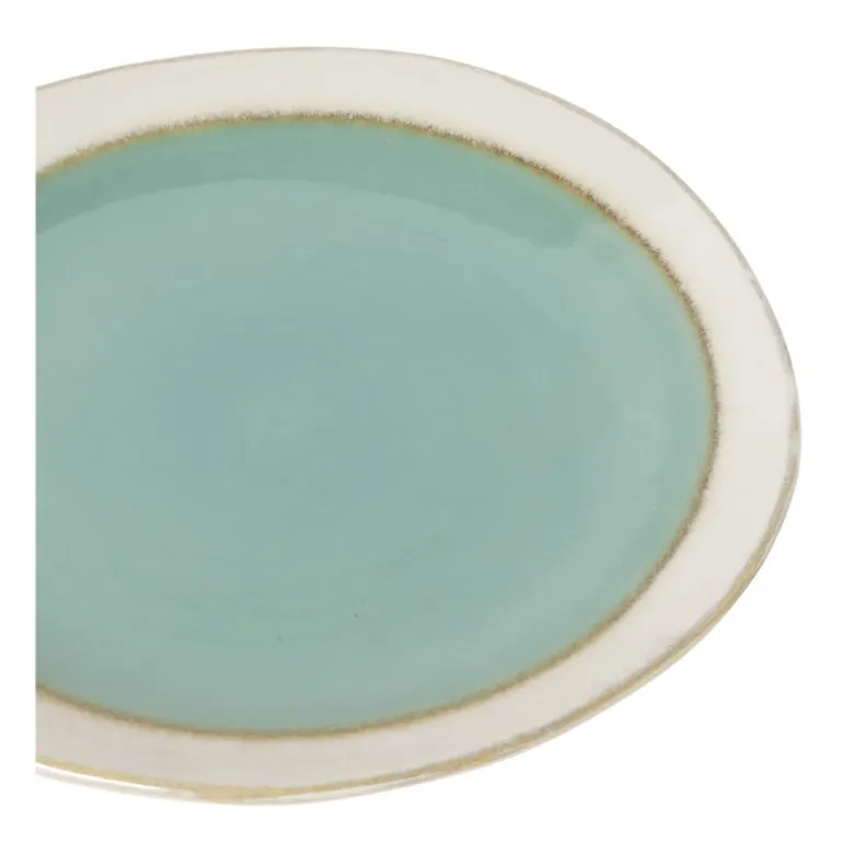 Ontbijtbord Roots - turquoise - ø22x2.5 cm