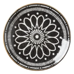 Ontbijtbord Yara - zwart - ⌀21.2 cm