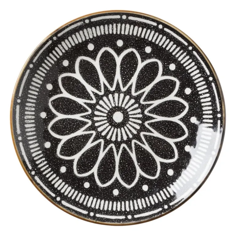 Ontbijtbord Yara - zwart - ⌀21.2 cm