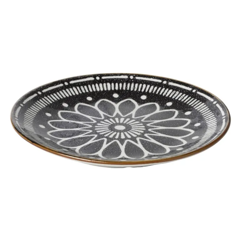 Ontbijtbord Yara - zwart - ⌀21.2 cm
