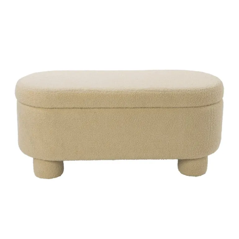 Opbergbank teddy dodo - beige - 43x100x42 cm