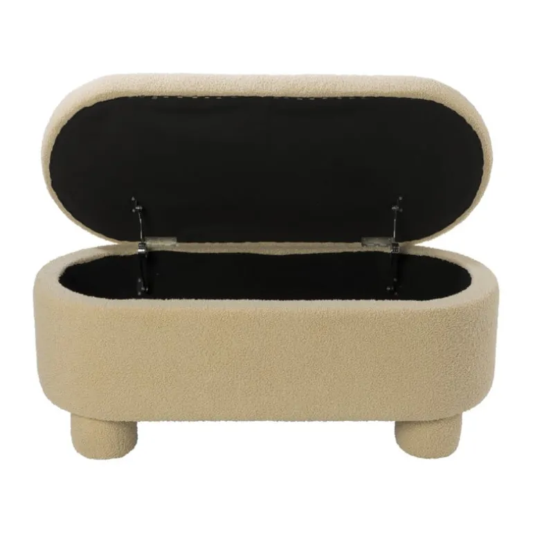 Opbergbank teddy dodo - beige - 43x100x42 cm