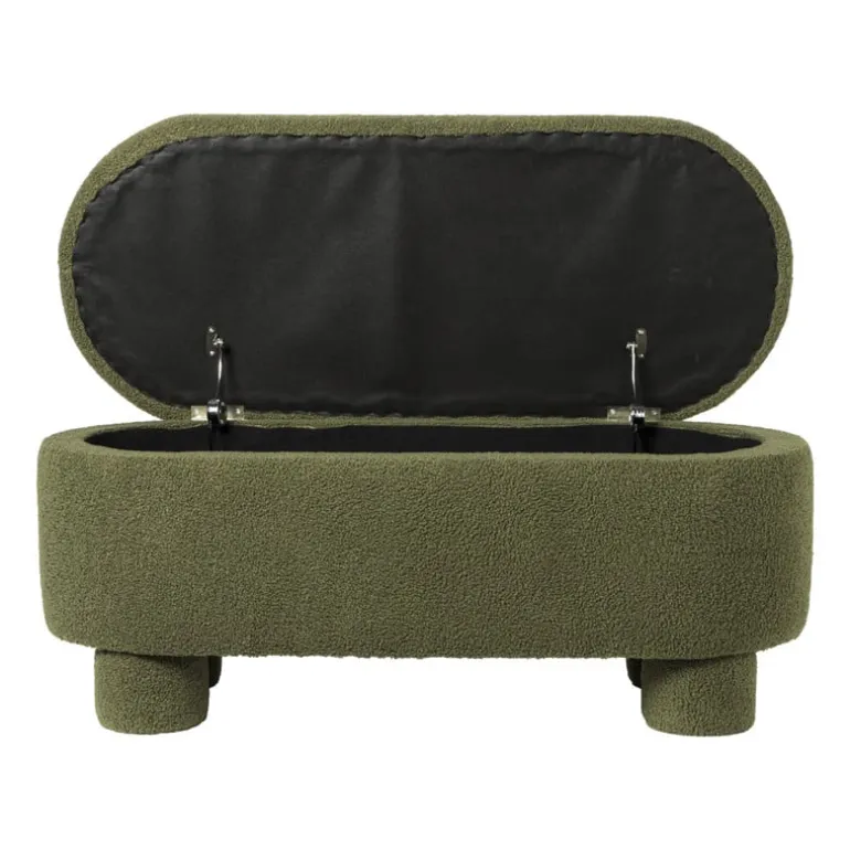 Opbergbank teddy dodo - groen - 43x100x42 cm