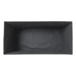 Opbergbox teddy rib rechthoekig - wit - 38x76x38 cm