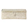 Opbergdoos zeegras - naturel - 7.5x24x14 cm