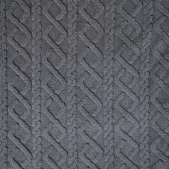 Oversized hoodie jacquard - grijs - one size