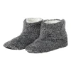 Pantoffels gemeleerd - donkergrijs - maat 39-40