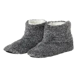 Pantoffels gemeleerd - donkergrijs - maat 39-40