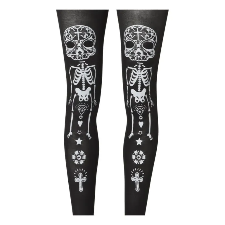 Panty halloween skelet - one size