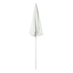 Parasol gestreept - lichtblauw/wit - ø160x180 cm