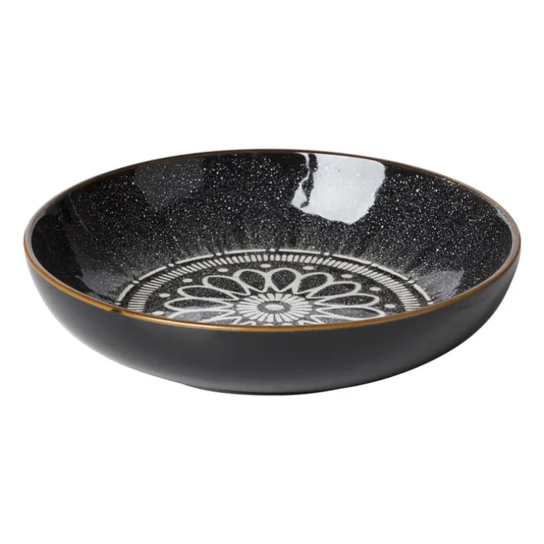 Pastabord Yara - zwart - ⌀21.7 cm