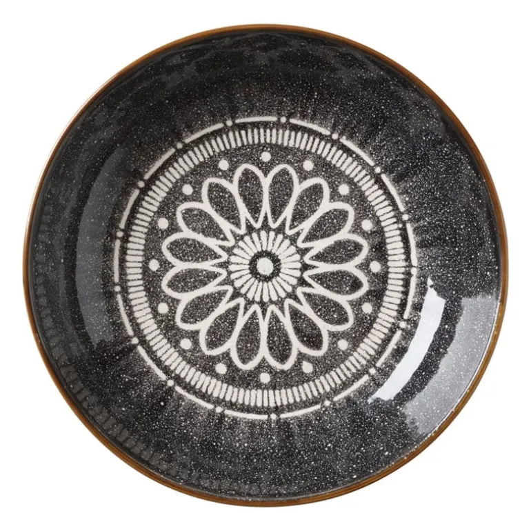 Pastabord Yara - zwart - ⌀21.7 cm
